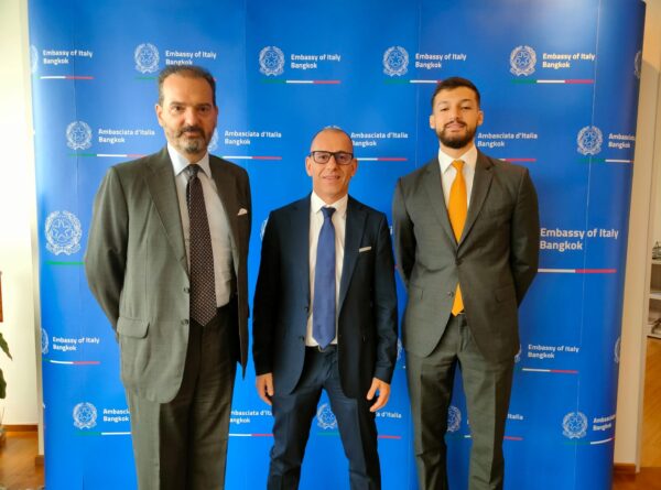 Pleasant meeting with H.E. the Ambassador of Italy￼