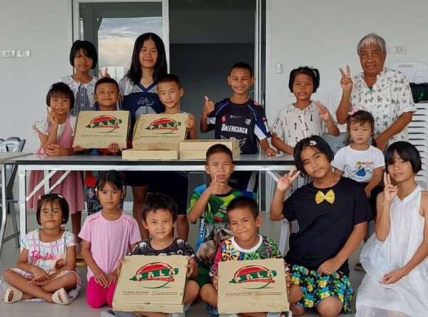 Yummy pizza from Massimo, La Pala in Bangkok.