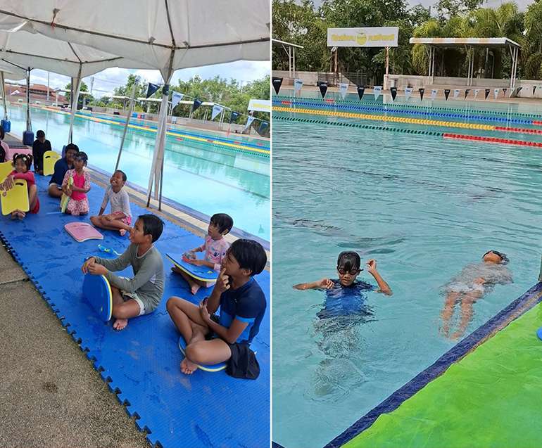 Swimming lessons for our kids