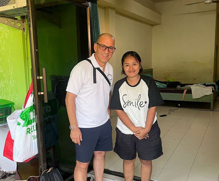 Helping Paula with her rental