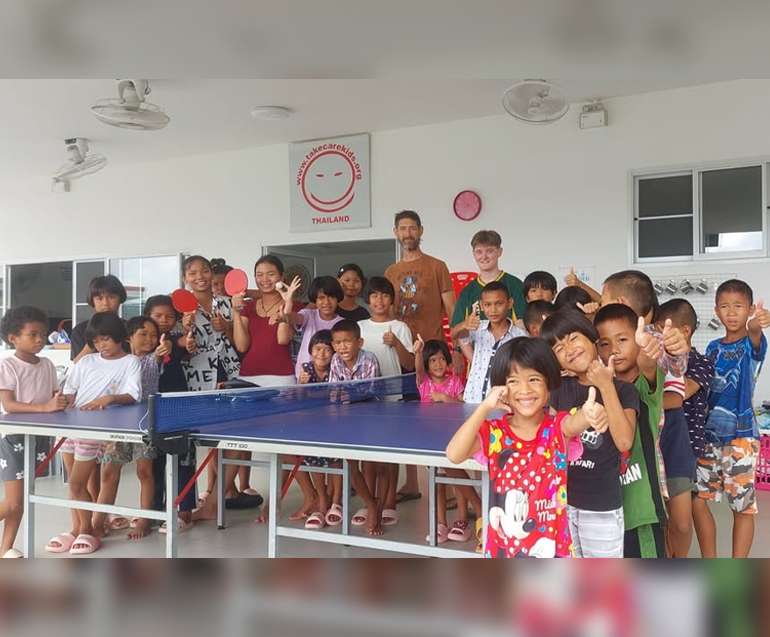 A new ping pong table by Mr Ben